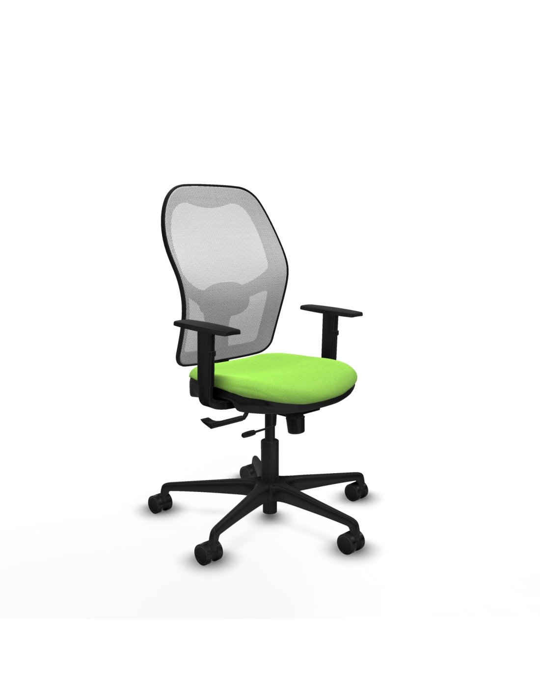 Piqueras y Crespo Jorquera traslack malla blanca bali pistacho brazos 1D base nailon  ruedas 65mm nailon