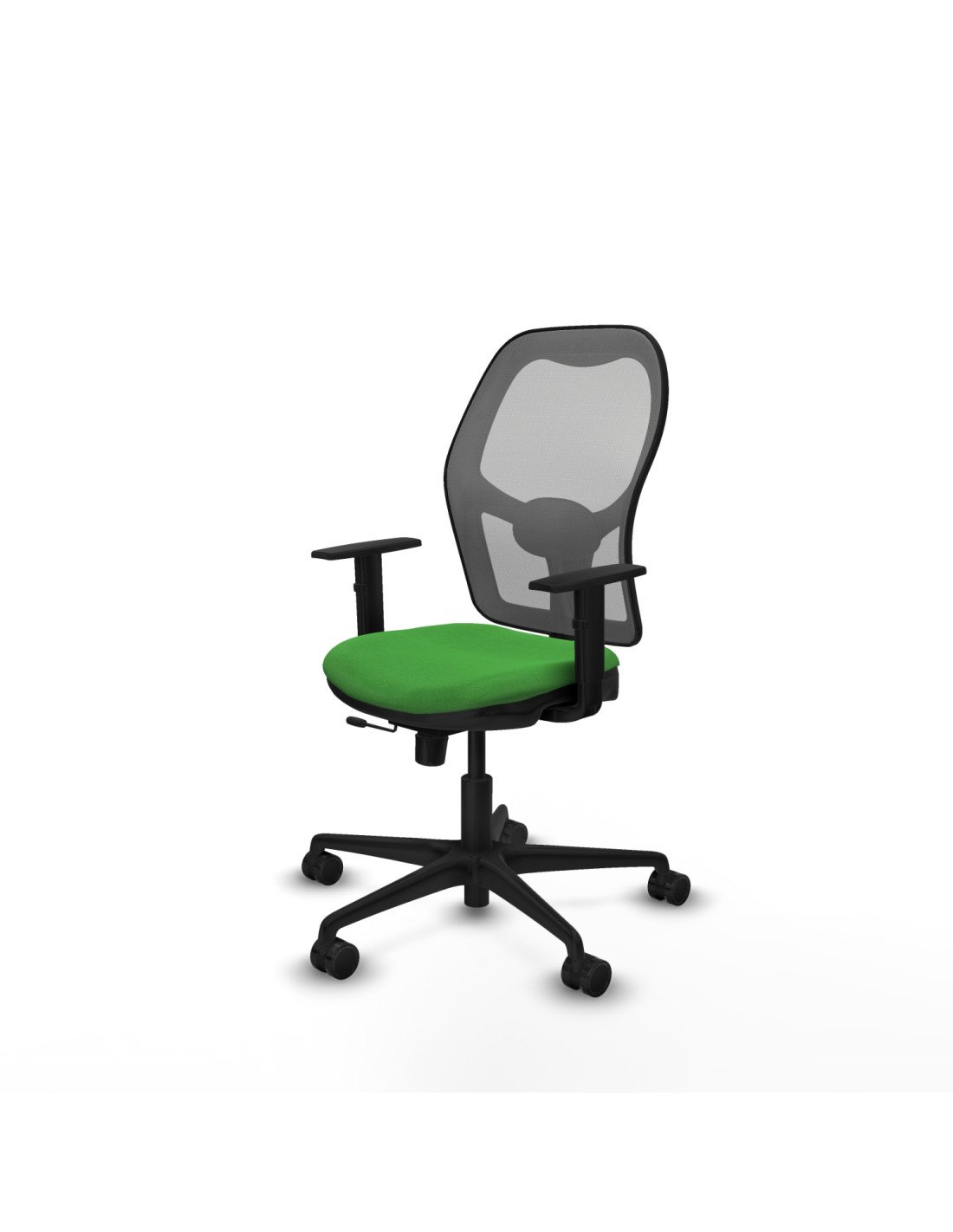 Piqueras y Crespo Jorquera traslack malla gris bali verde brazos 1D base nailon  ruedas 65mm nailon