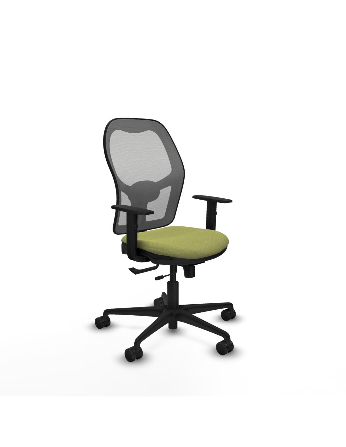 Piqueras y Crespo Jorquera traslack malla gris bali verde oliva brazos 1D base nailon ruedas 65mm nailon