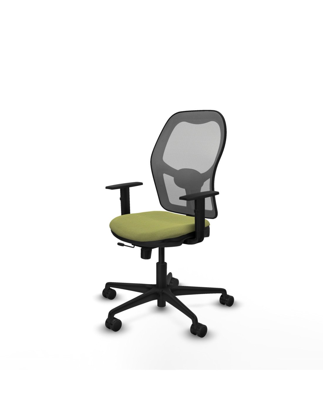 Piqueras y Crespo Jorquera traslack malla gris bali verde oliva brazos 1D base nailon  ruedas 65mm nailon