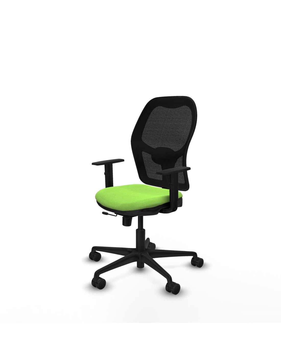 Piqueras y Crespo Jorquera traslack malla negra bali pistacho brazos 1D base nailon  ruedas 65mm nailon