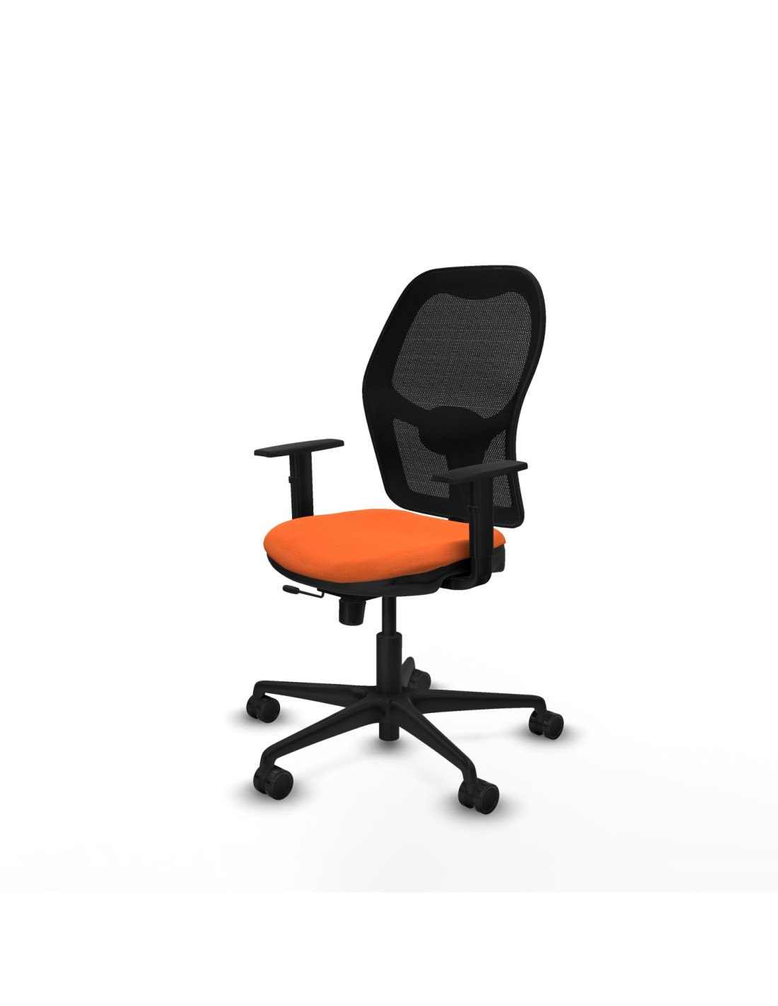 Piqueras y Crespo Jorquera traslack malla negra bali naranja brazos 1D base nailon  ruedas 65mm nailon