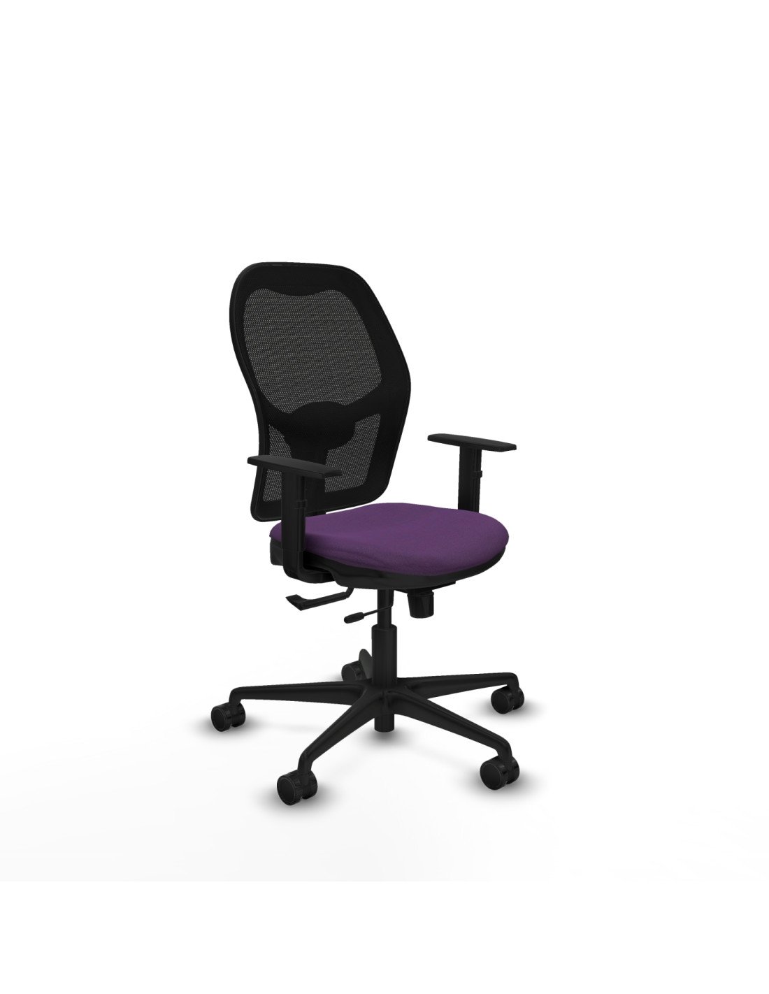 Piqueras y Crespo Jorquera traslack malla negra bali morado brazos 1D base nailon  ruedas 65mm nailon