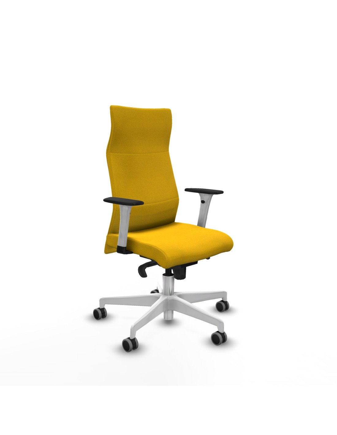 Piqueras y Crespo Albacete direcci?n sincro bali amarillo brazos 1D blancos base blanca ruedas 65 engomadas