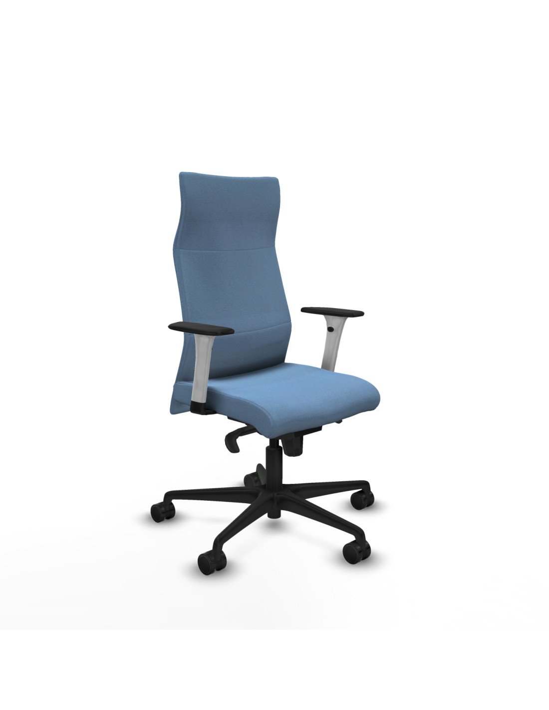 Piqueras y Crespo Albacete direcci?n sincro bali azul cielo brazos 1D blancos base nailon ruedas 65 nailon