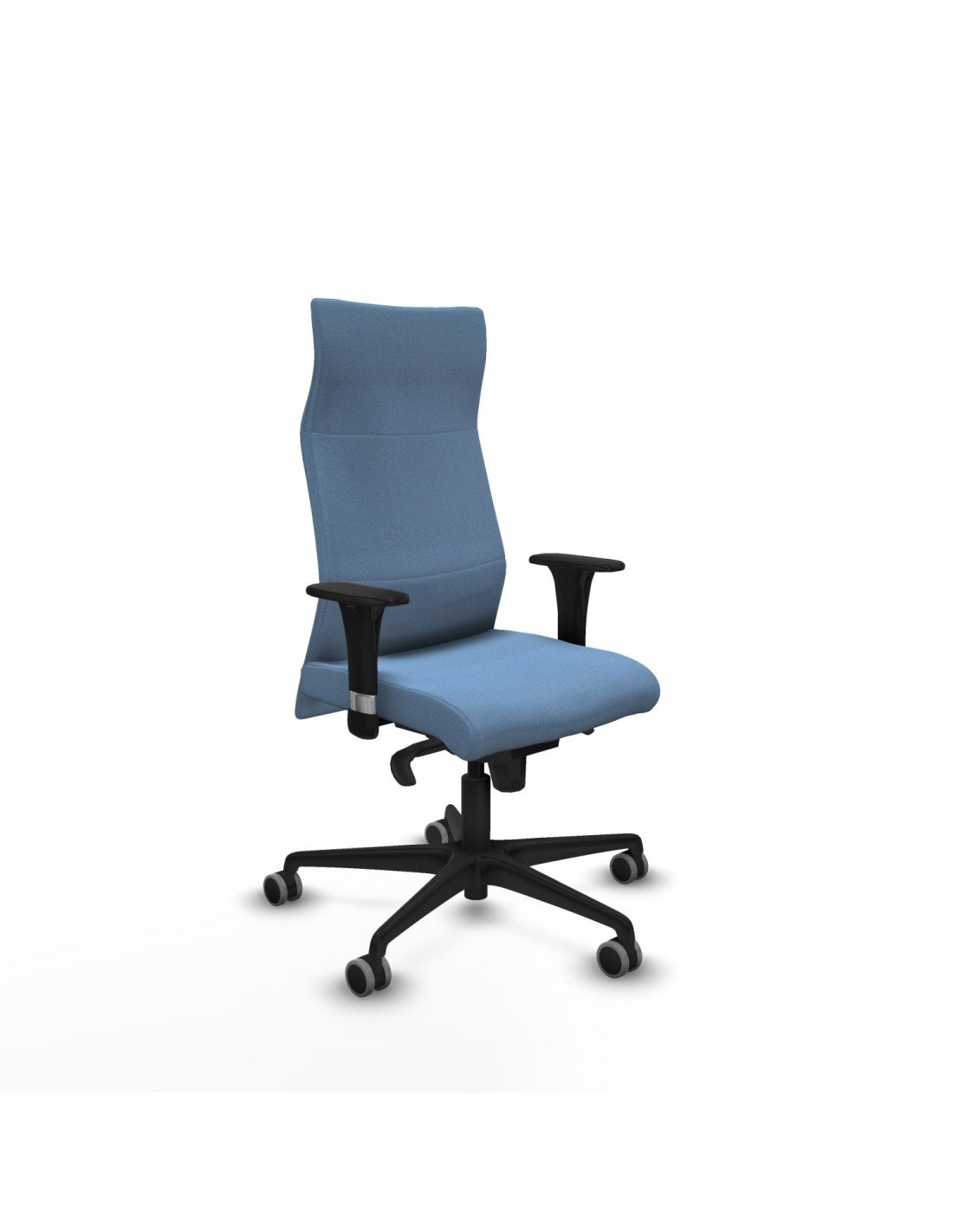 Piqueras y Crespo Albacete direcci?n sincro bali azul cielo brazos 1D cromados base nailon ruedas 65 engomadas