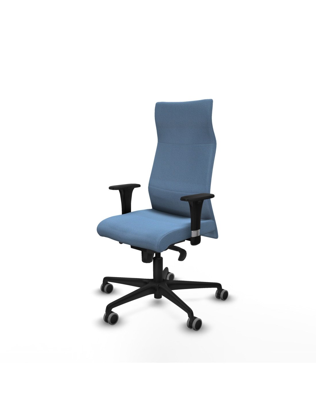 Piqueras y Crespo Albacete direcci?n sincro bali azul cielo brazos 1D cromados base nailon ruedas 65 engomadas