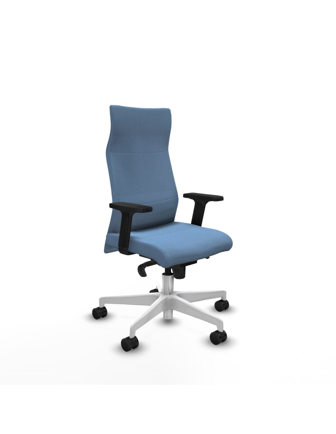 Piqueras y Crespo Albacete direcci?n sincro bali azul cielo brazos 2D base blanca ruedas 65 nailon