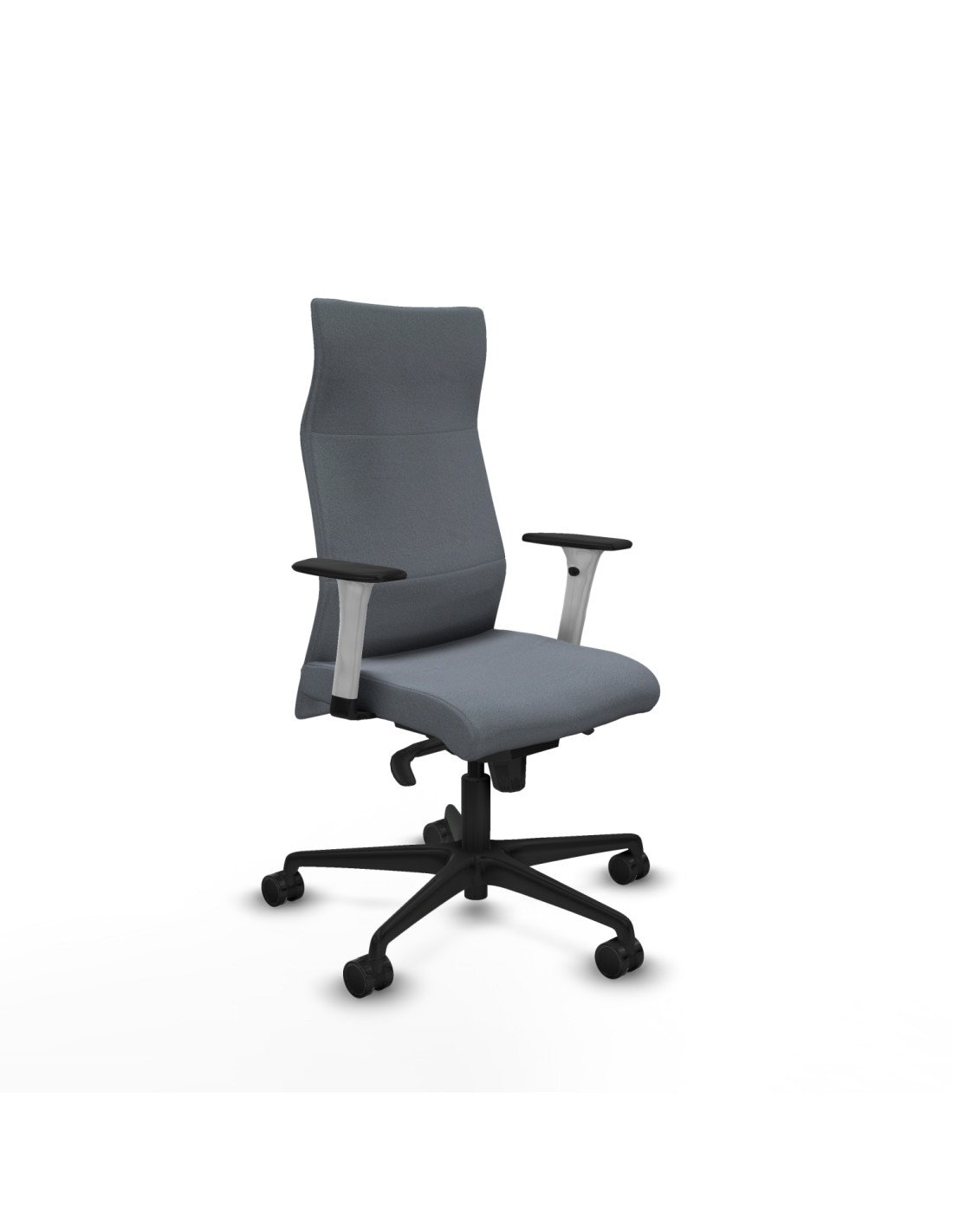 Piqueras y Crespo Albacete direcci?n sincro bali gris brazos 1D blancos base nailon ruedas 65 nailon