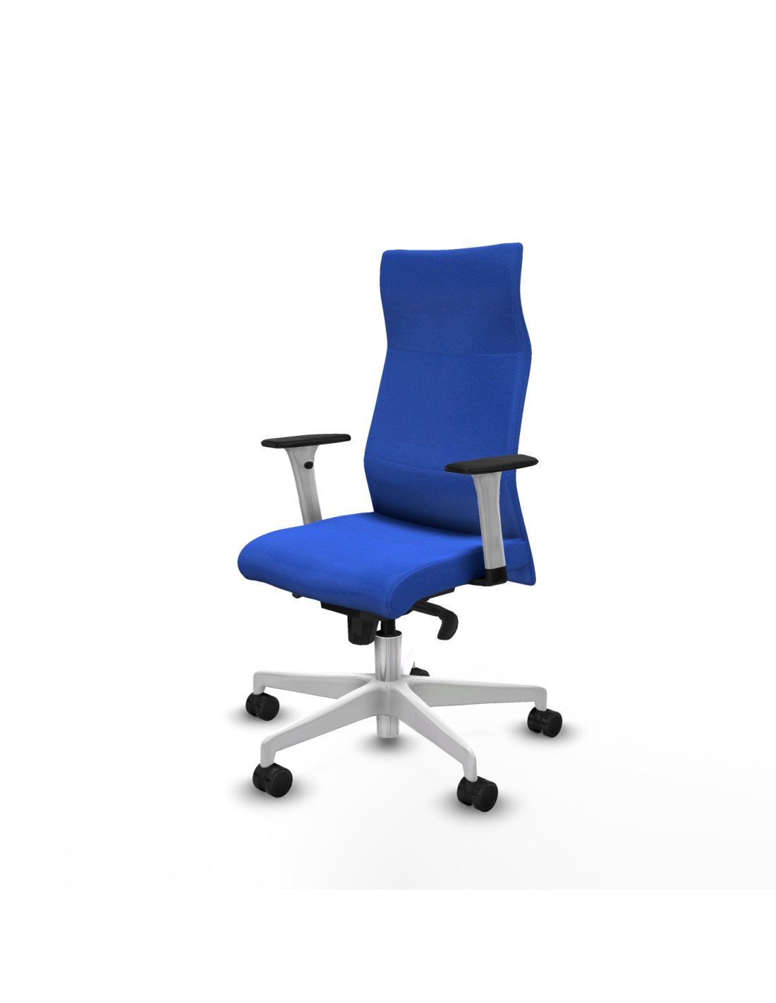 Piqueras y Crespo Albacete direcci?n sincro bali azul brazos 1D blancos base blanca ruedas 65 nailon