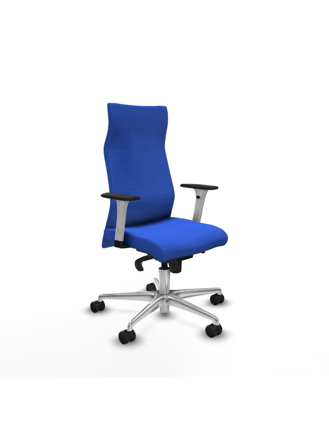 Piqueras y Crespo Albacete direcci?n sincro bali azul brazos 1D blancos base aluminio ruedas 65 nailon