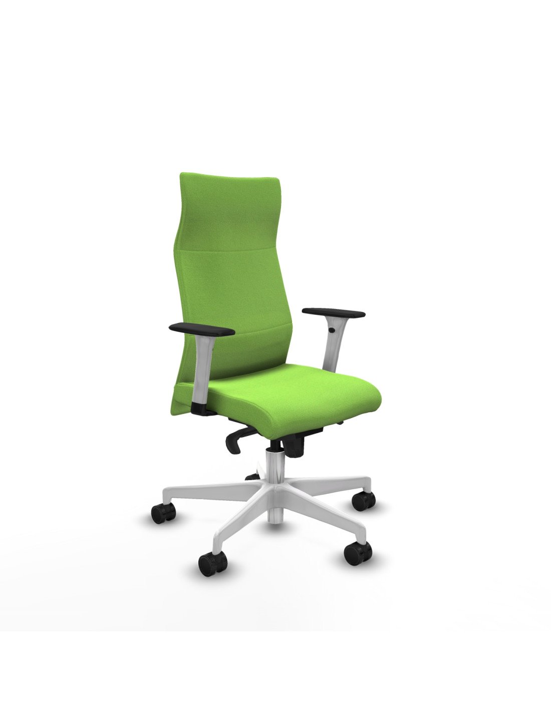 Piqueras y Crespo Albacete direcci?n sincro bali pistacho brazos 1D blancos base blanca ruedas 65 nailon