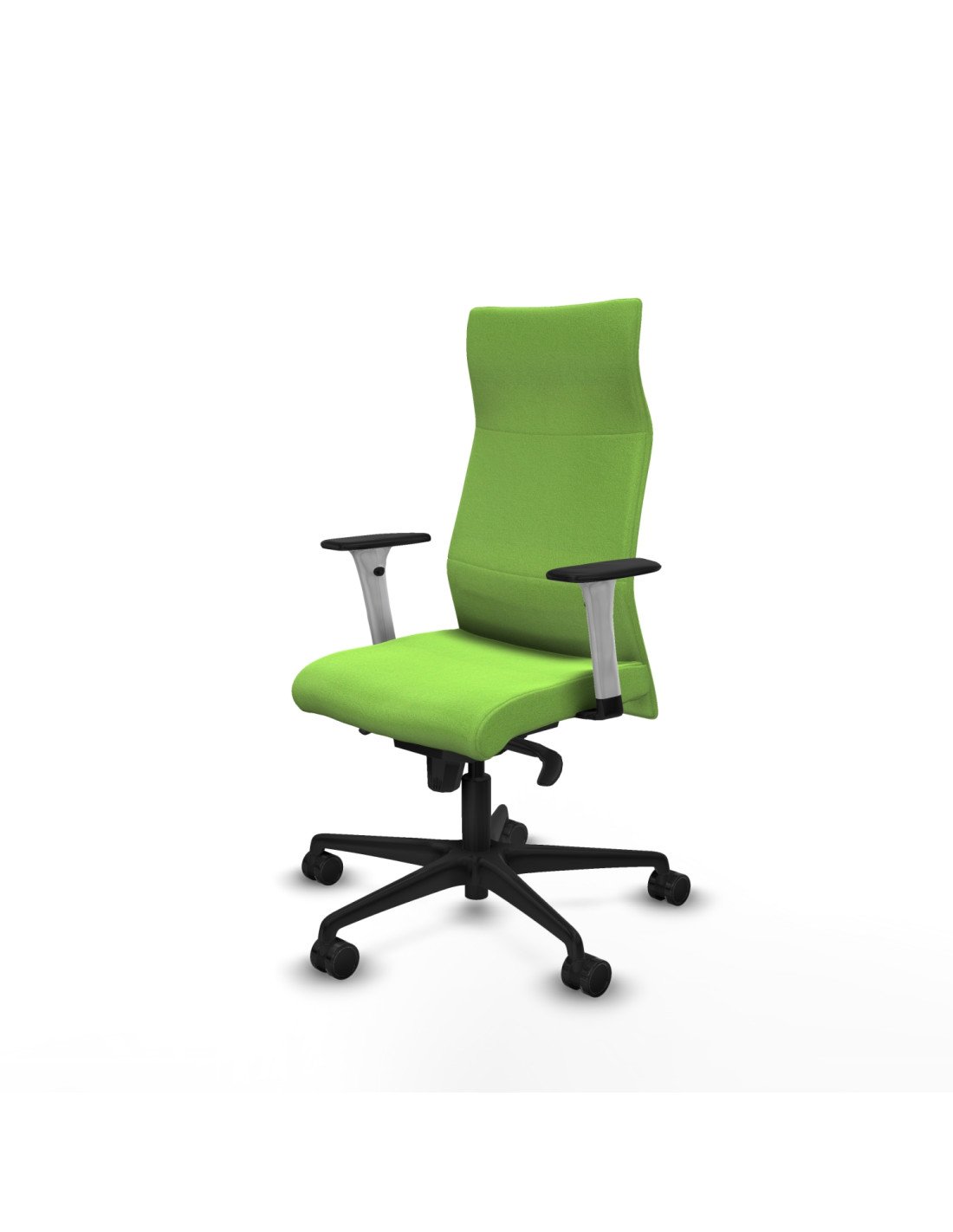 Piqueras y Crespo Albacete direcci?n sincro bali pistacho brazos 1D blancos base nailon ruedas 65 nailon