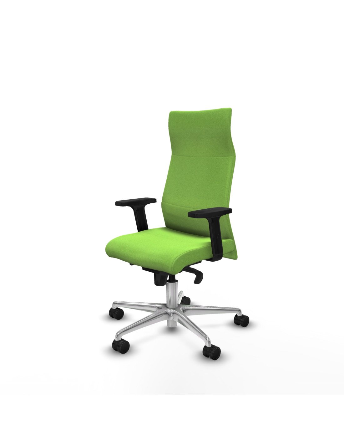 Piqueras y Crespo Albacete direcci?n sincro bali pistacho brazos 2D base aluminio ruedas 65 nailon