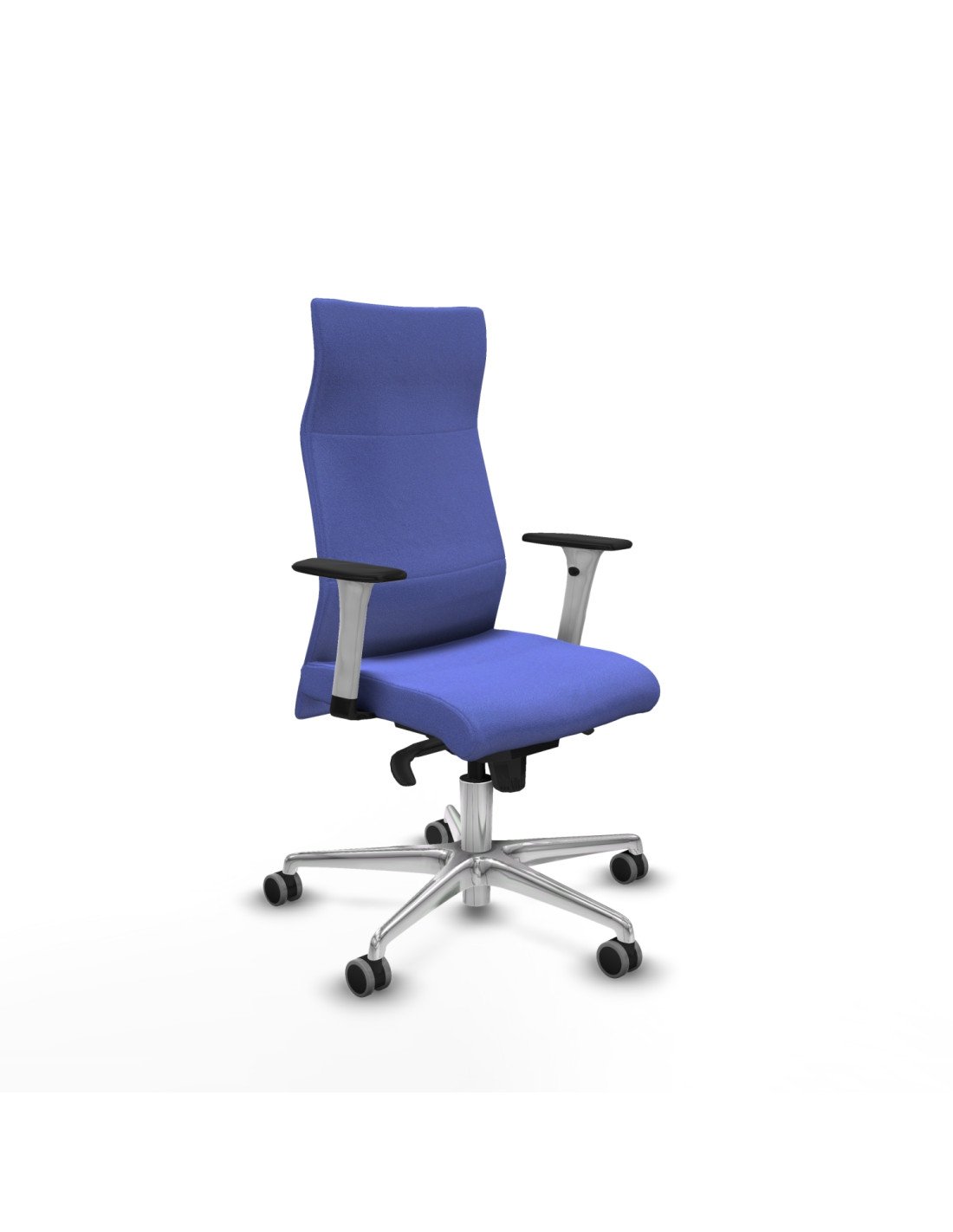 Piqueras y Crespo Albacete direcci?n sincro bali azul claro brazos 1D blancos base aluminio ruedas 65 engomadas