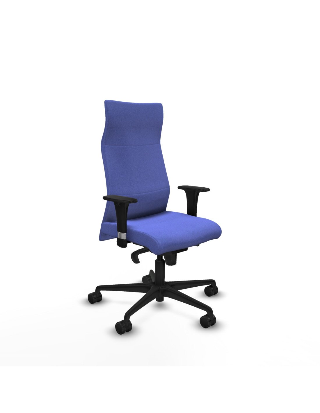 Piqueras y Crespo Albacete direcci?n sincro bali azul claro brazos 1D cromados base nailon ruedas 65 nailon