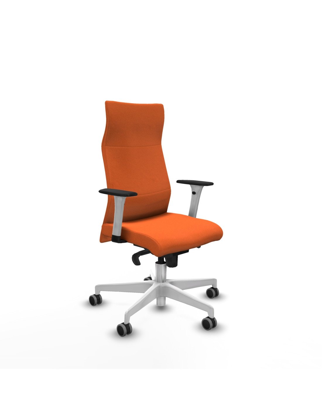 Piqueras y Crespo Albacete direcci?n sincro bali naranja brazos 1D blancos base blanca ruedas 65 engomadas