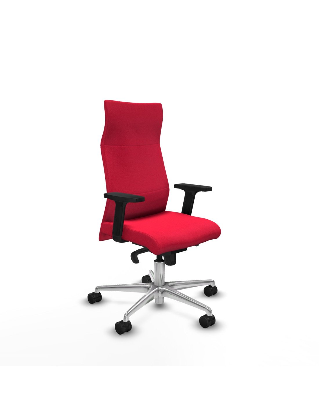 Piqueras y Crespo Albacete direcci?n sincro bali rojo brazos 2D base aluminio ruedas 65 nailon