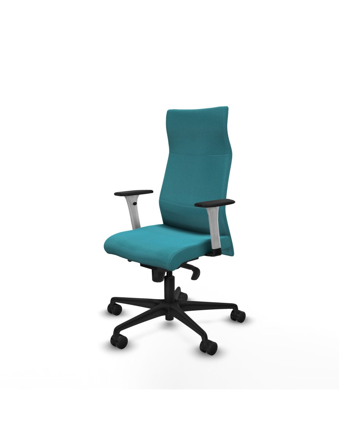 Piqueras y Crespo Albacete direcci?n sincro bali turquesa brazos 1D blancos base nailon ruedas 65 nailon