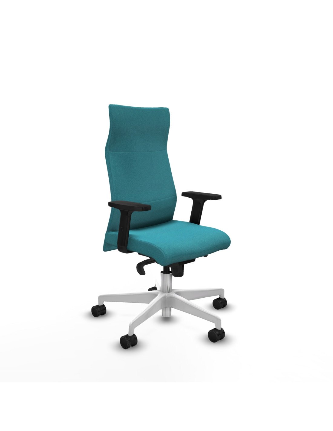 Piqueras y Crespo Albacete direcci?n sincro bali turquesa brazos 2D base blanca ruedas 65 nailon