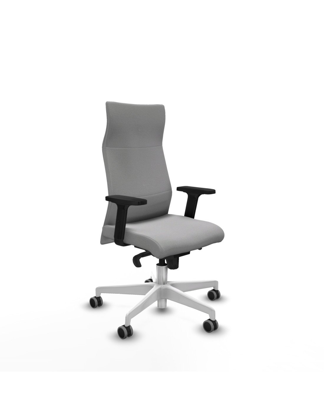 Piqueras y Crespo Albacete direcci?n sincro bali gris claro brazos 2D base blanca ruedas 65 engomadas