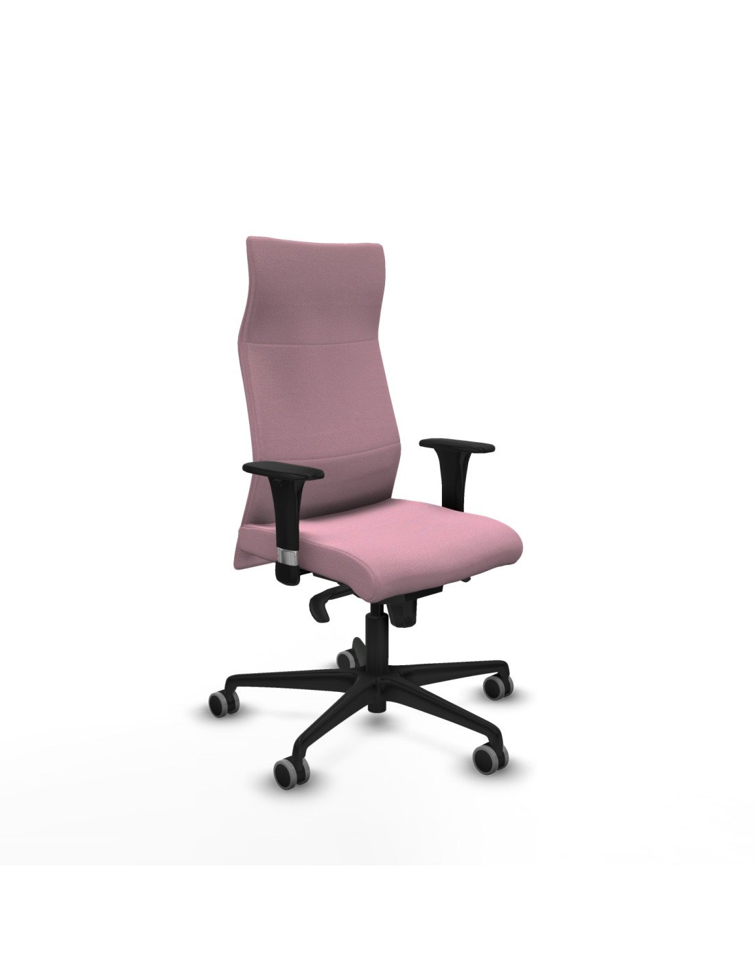 Piqueras y Crespo Albacete direcci?n sincro bali rosa brazos 1D cromados base nailon ruedas 65 engomadas