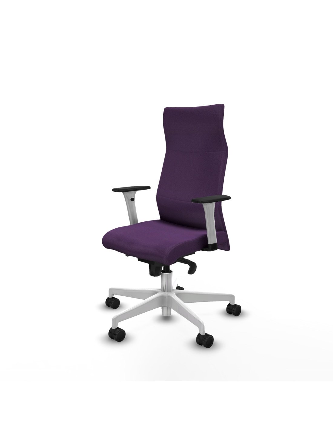 Piqueras y Crespo Albacete direcci?n sincro bali morado brazos 1D blancos base blanca ruedas 65 nailon