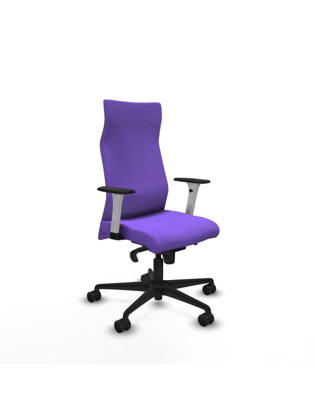 Piqueras y Crespo Albacete direcci?n sincro bali lila brazos 1D blancos base nailon ruedas 65 nailon