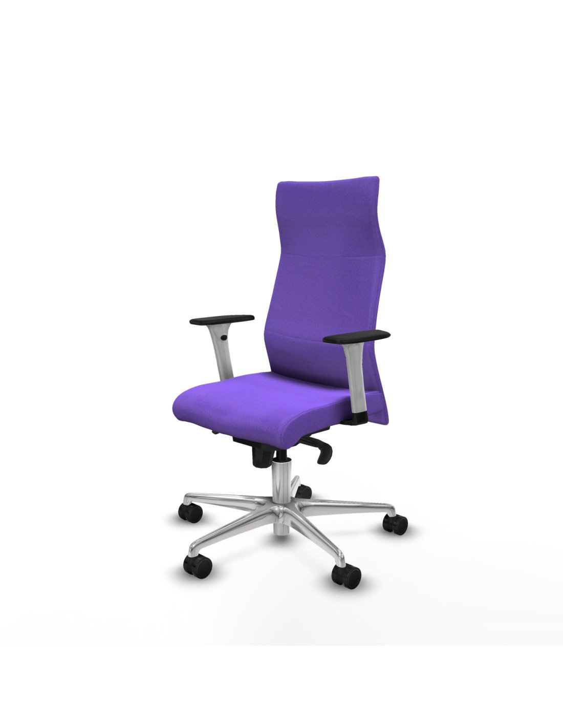 Piqueras y Crespo Albacete direcci?n sincro bali lila brazos 1D blancos base aluminio ruedas 65 nailon