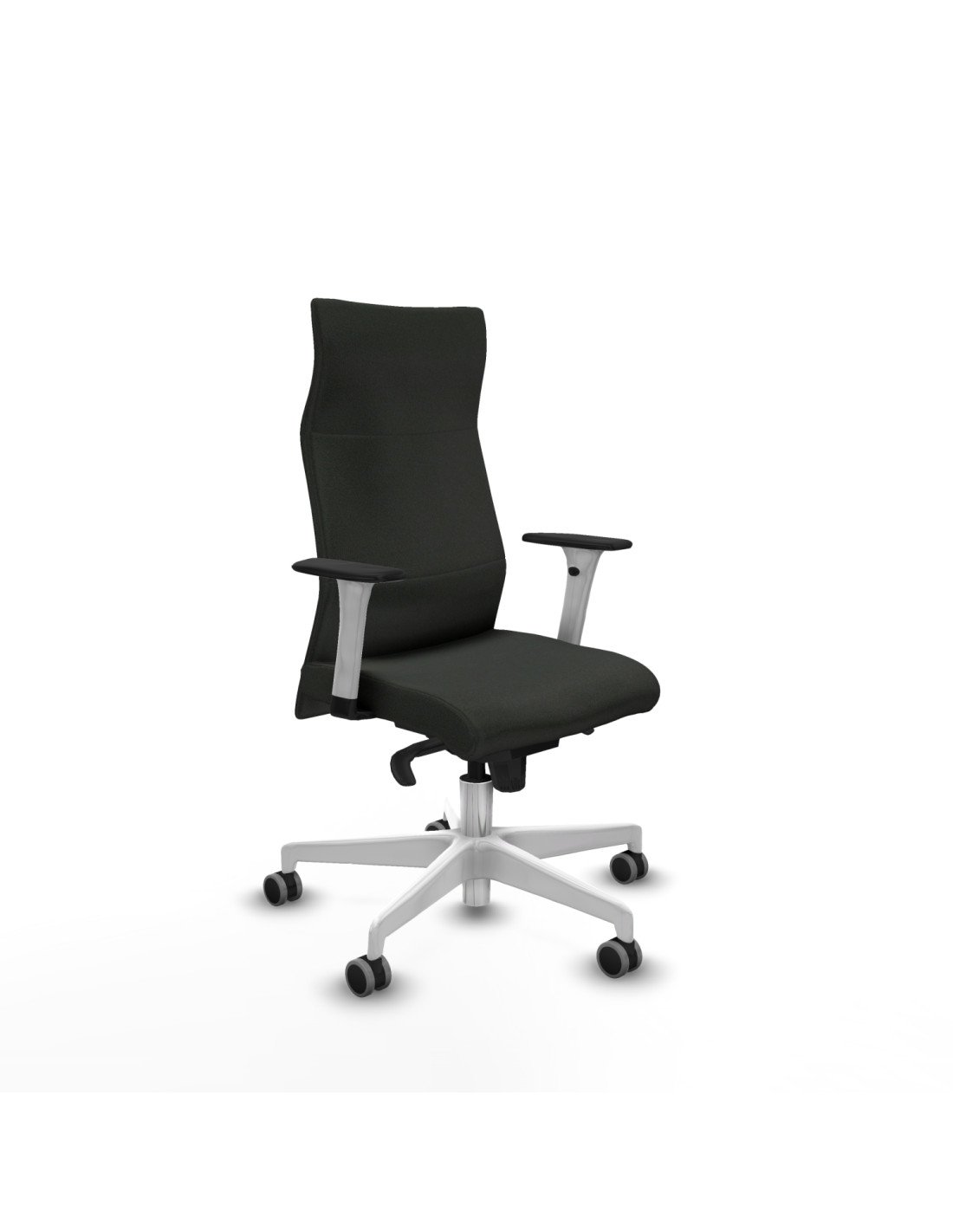 Piqueras y Crespo Albacete direcci?n sincro bali negro brazos 1D blancos base blanca ruedas 65 engomadas