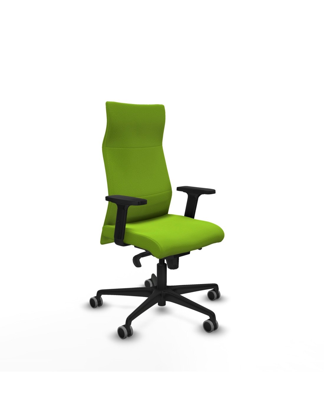 Piqueras y Crespo Albacete direcci?n sincro similpiel pistacho brazos 2D base nailon ruedas 65 engomadas