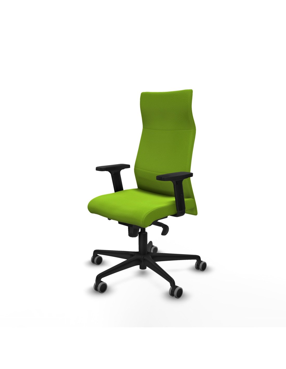 Piqueras y Crespo Albacete direcci?n sincro similpiel pistacho brazos 2D base nailon ruedas 65 engomadas