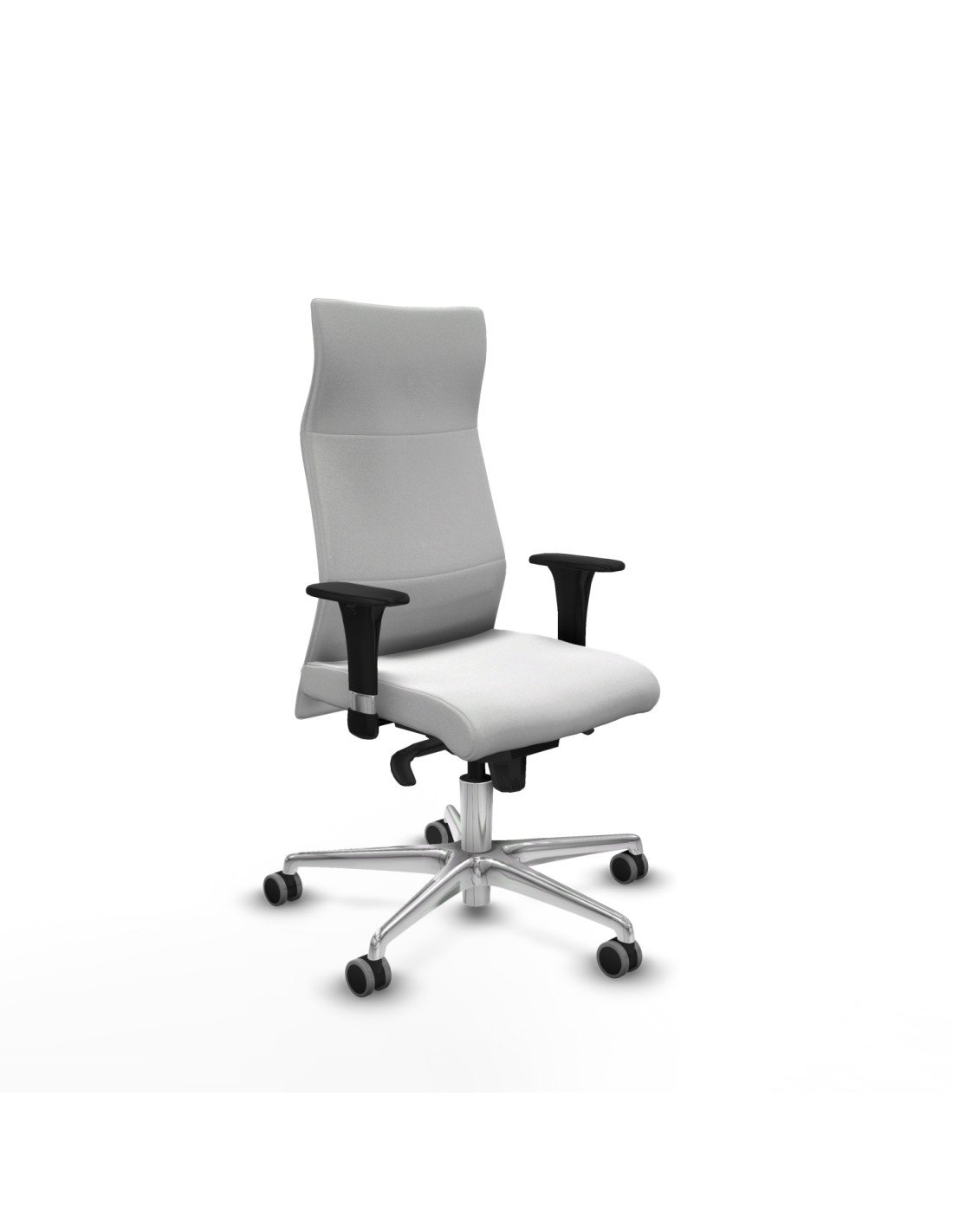 Piqueras y Crespo Albacete XL sincro bali blanco brazos 1D base aluminio ruedas 65mm engomadas