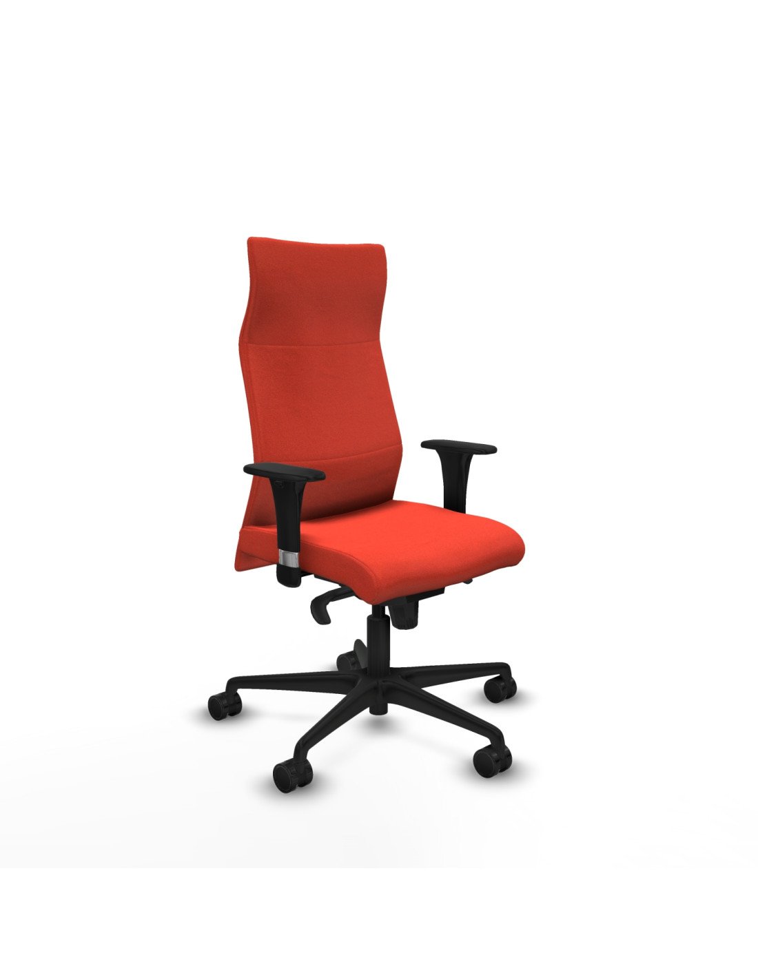 Piqueras y Crespo Albacete XL sincro bali naranja oscuro brazos 1D base nailon ruedas 65 mm nailon