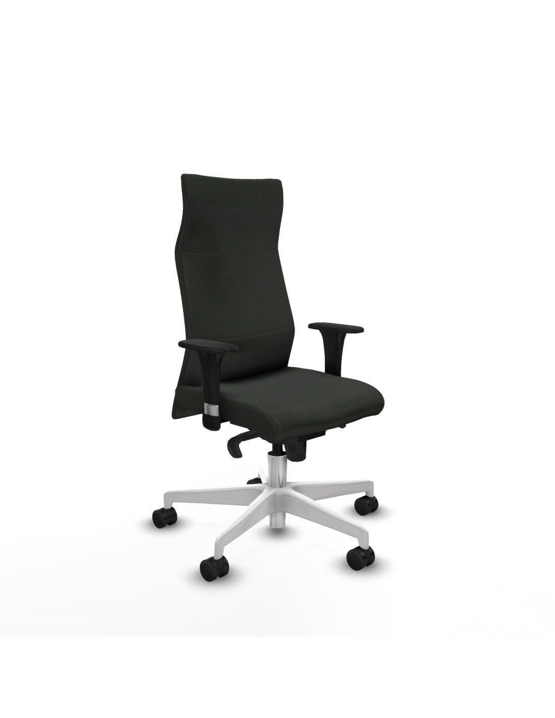 Piqueras y Crespo Albacete XL sincro bali negro brazos 1D base blanca ruedas 65 mm nailon