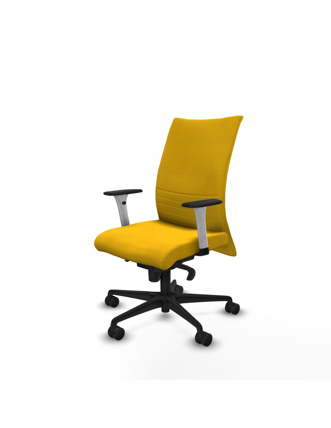 Piqueras y Crespo Albacete confidente sincro bali amarillo brazos 1D blancos base nailon ruedas 65 mm nailon