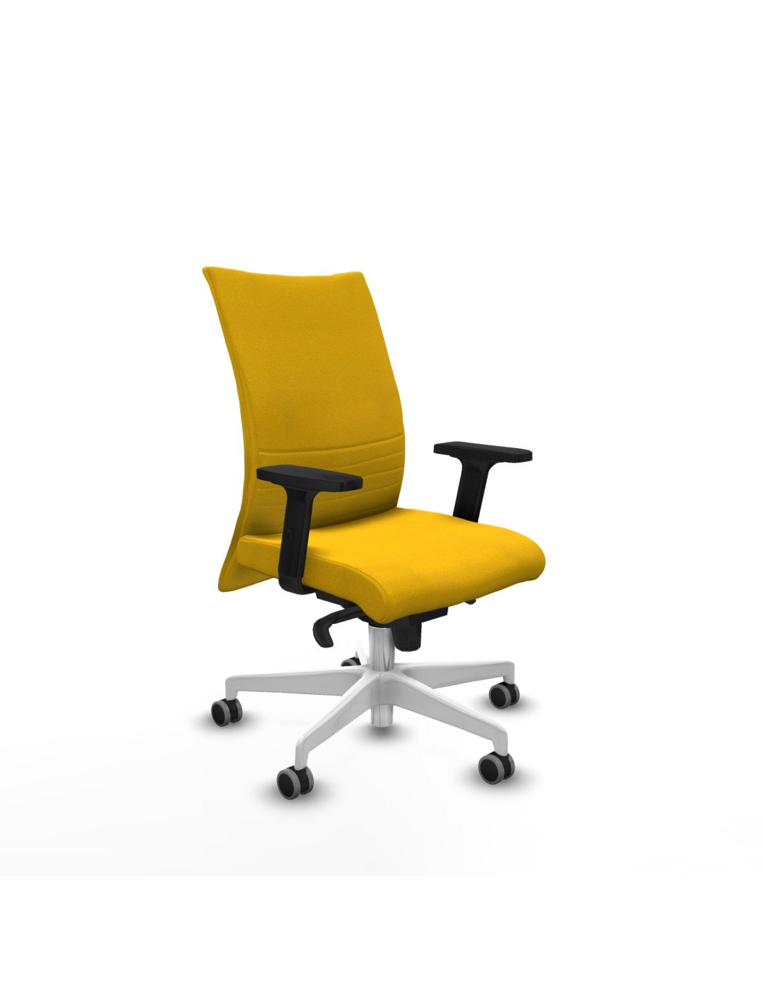 Piqueras y Crespo Albacete confidente sincro bali amarillo brazos 2D base blanca ruedas 65mm engomadas