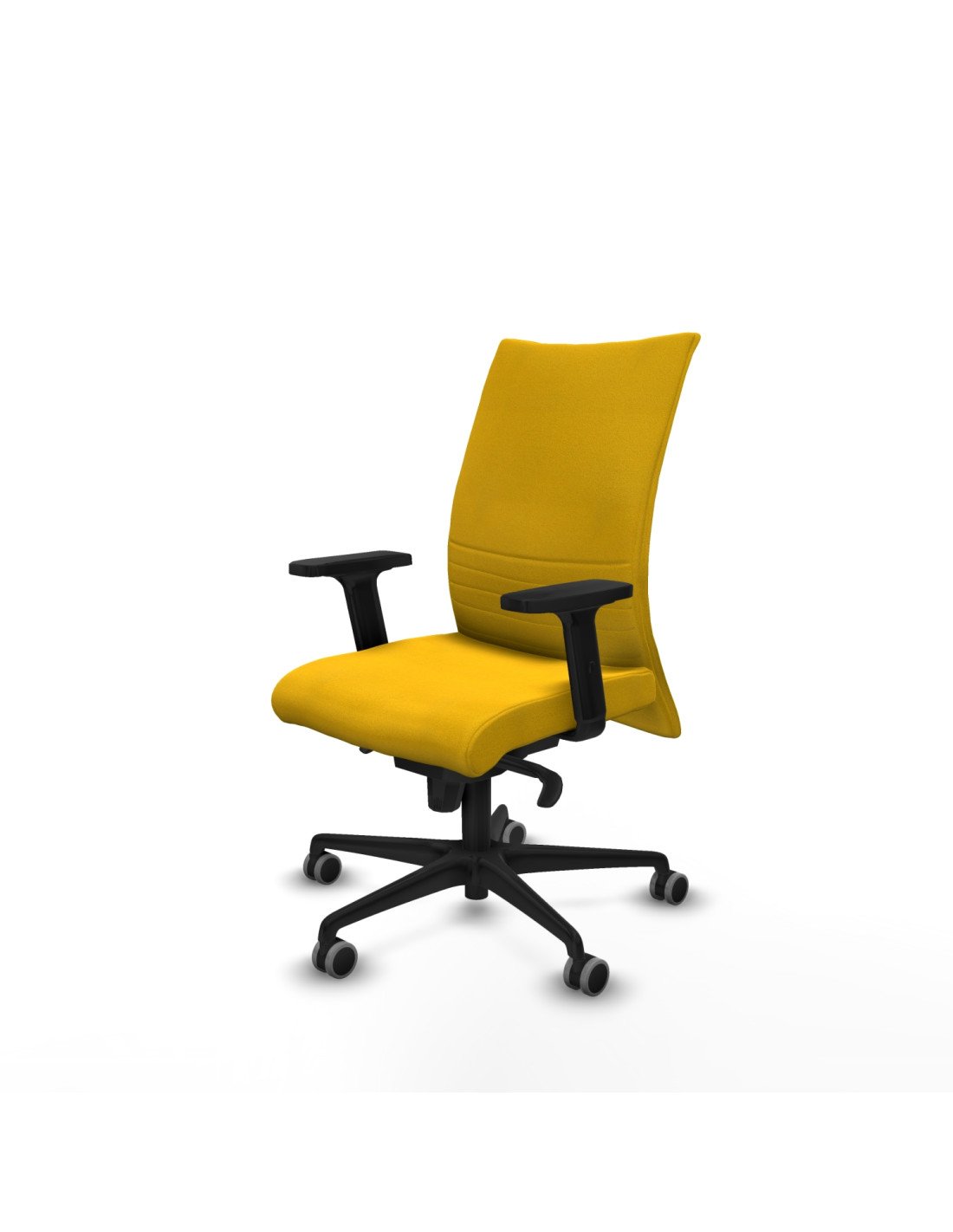 Piqueras y Crespo Albacete confidente sincro bali amarillo brazos 2D base nailon ruedas 65mm engomadas