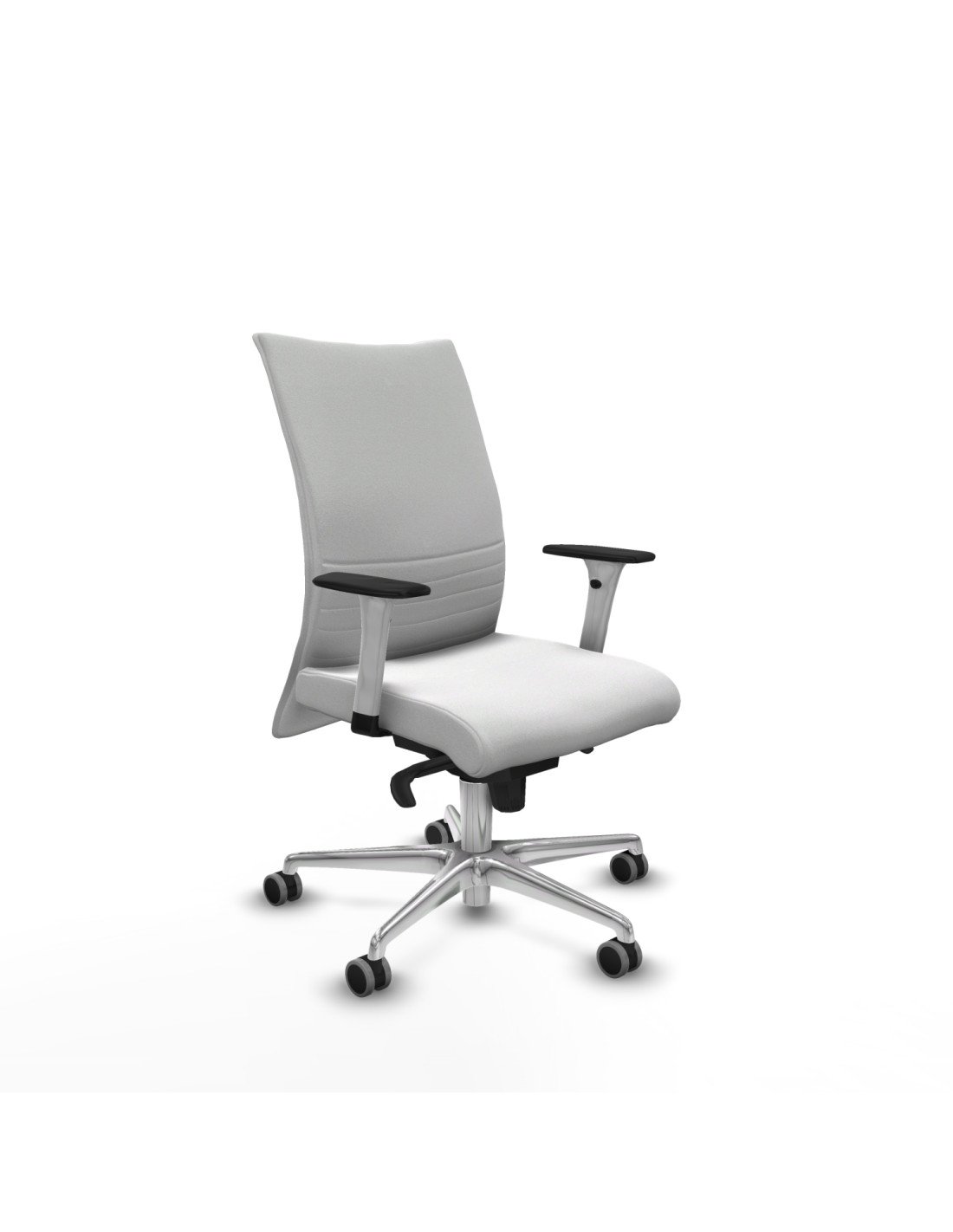 Piqueras y Crespo Albacete confidente sincro bali blanco brazos 1D blancos base aluminio ruedas 65mm engomadas