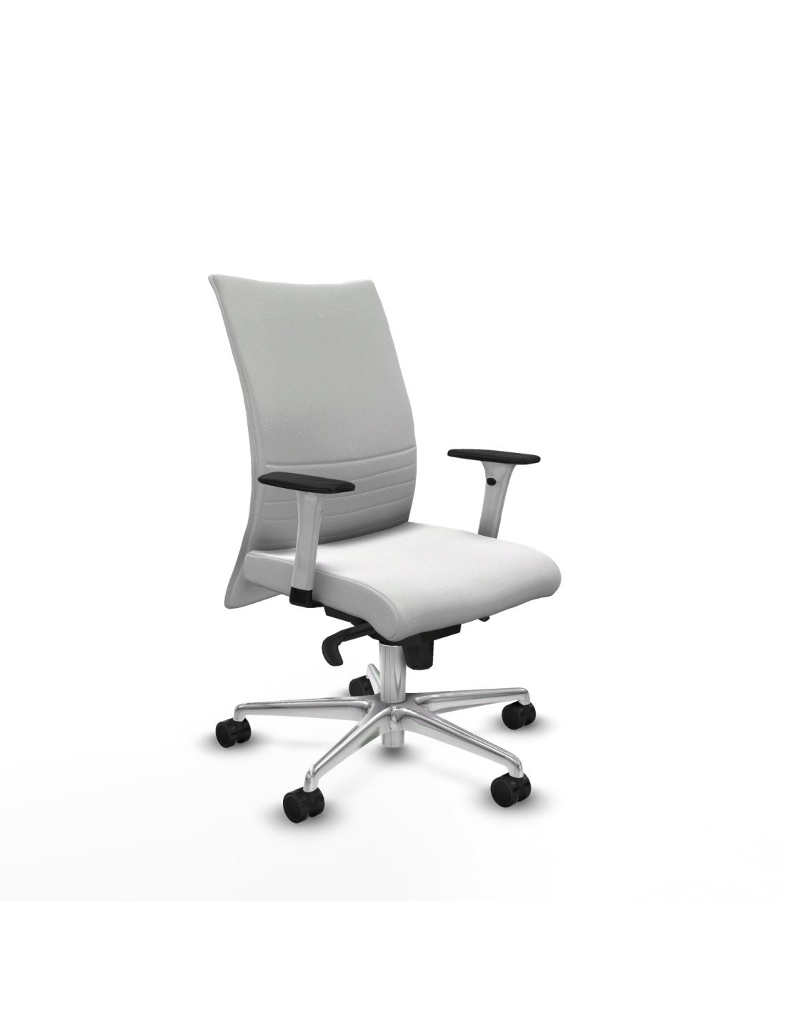 Piqueras y Crespo Albacete confidente sincro bali blanco brazos 1D blancos base aluminio ruedas 65 mm nailon