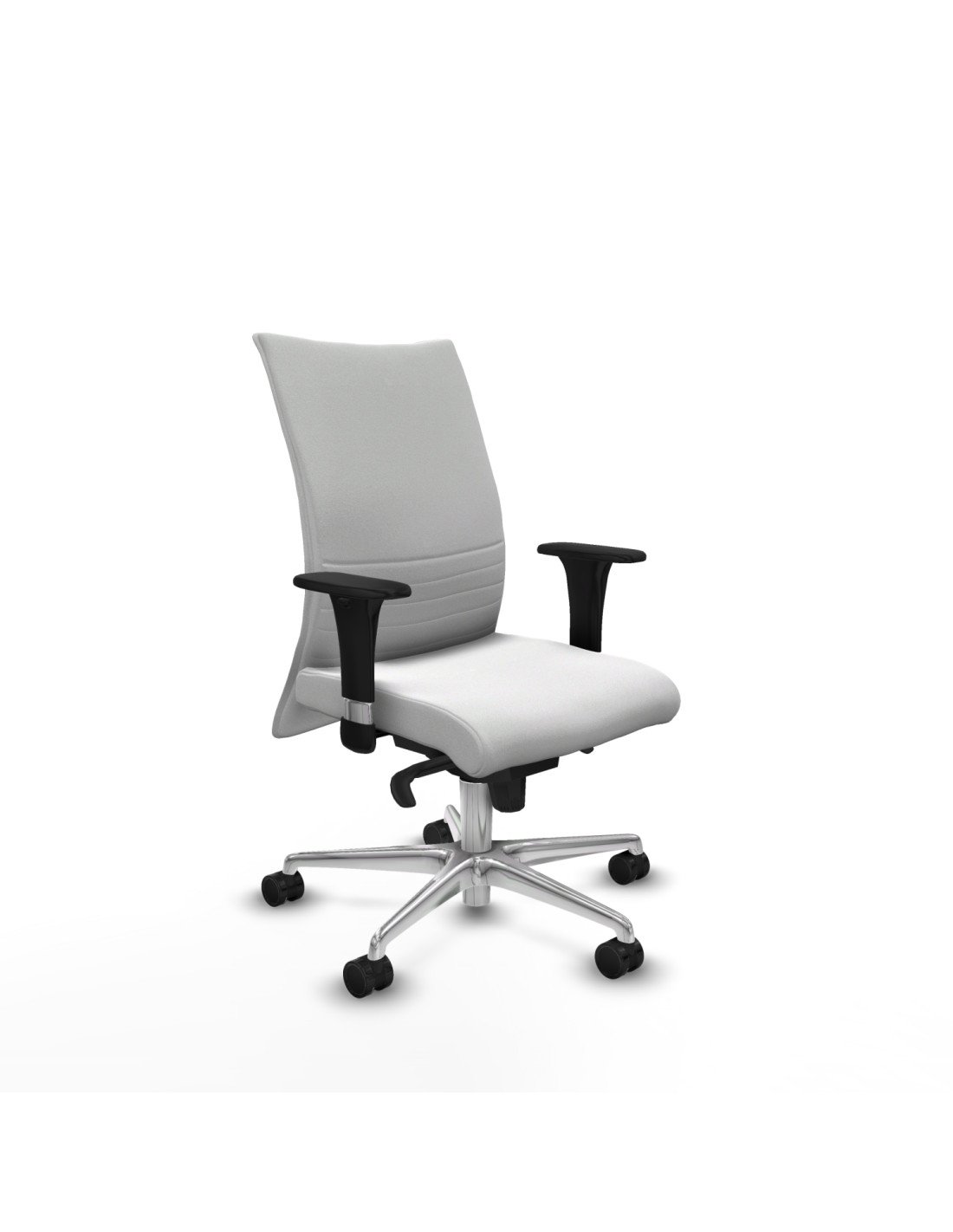 Piqueras y Crespo Albacete confidente sincro bali blanco brazos 1D base aluminio ruedas 65 mm nailon