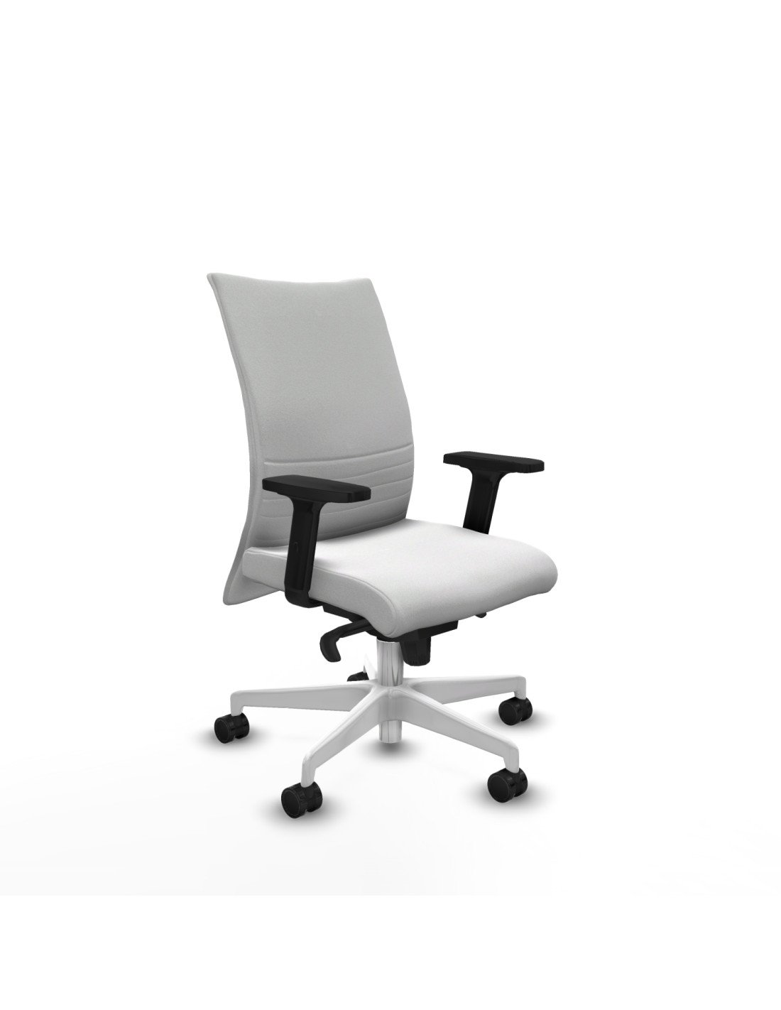 Piqueras y Crespo Albacete confidente sincro bali blanco brazos 2D base blanca ruedas 65 mm nailon