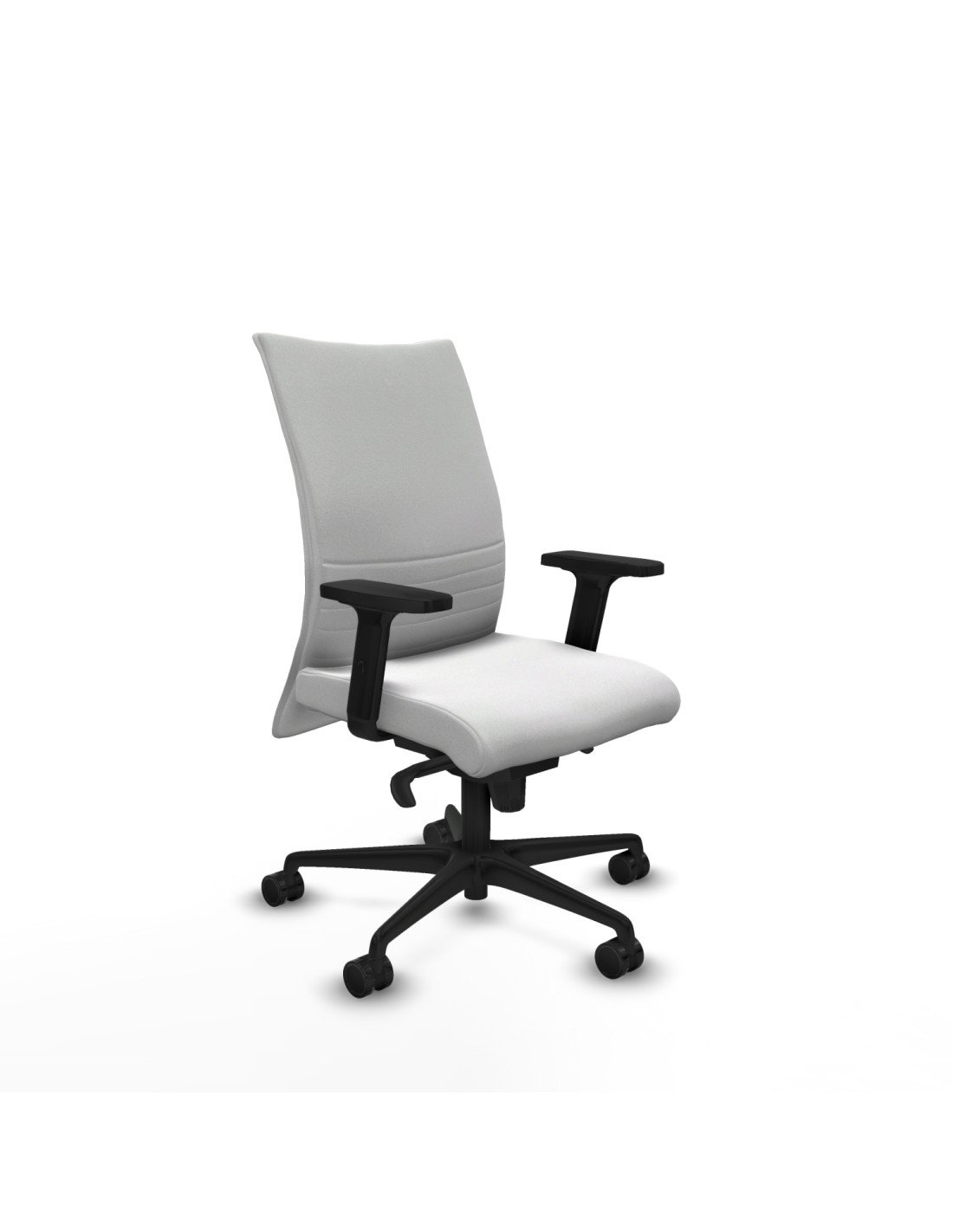 Piqueras y Crespo Albacete confidente sincro bali blanco brazos 2D base nailon ruedas 65 mm nailon