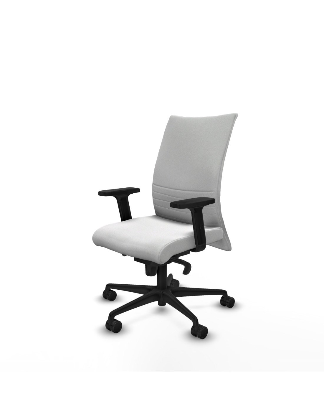 Piqueras y Crespo Albacete confidente sincro bali blanco brazos 2D base nailon ruedas 65 mm nailon