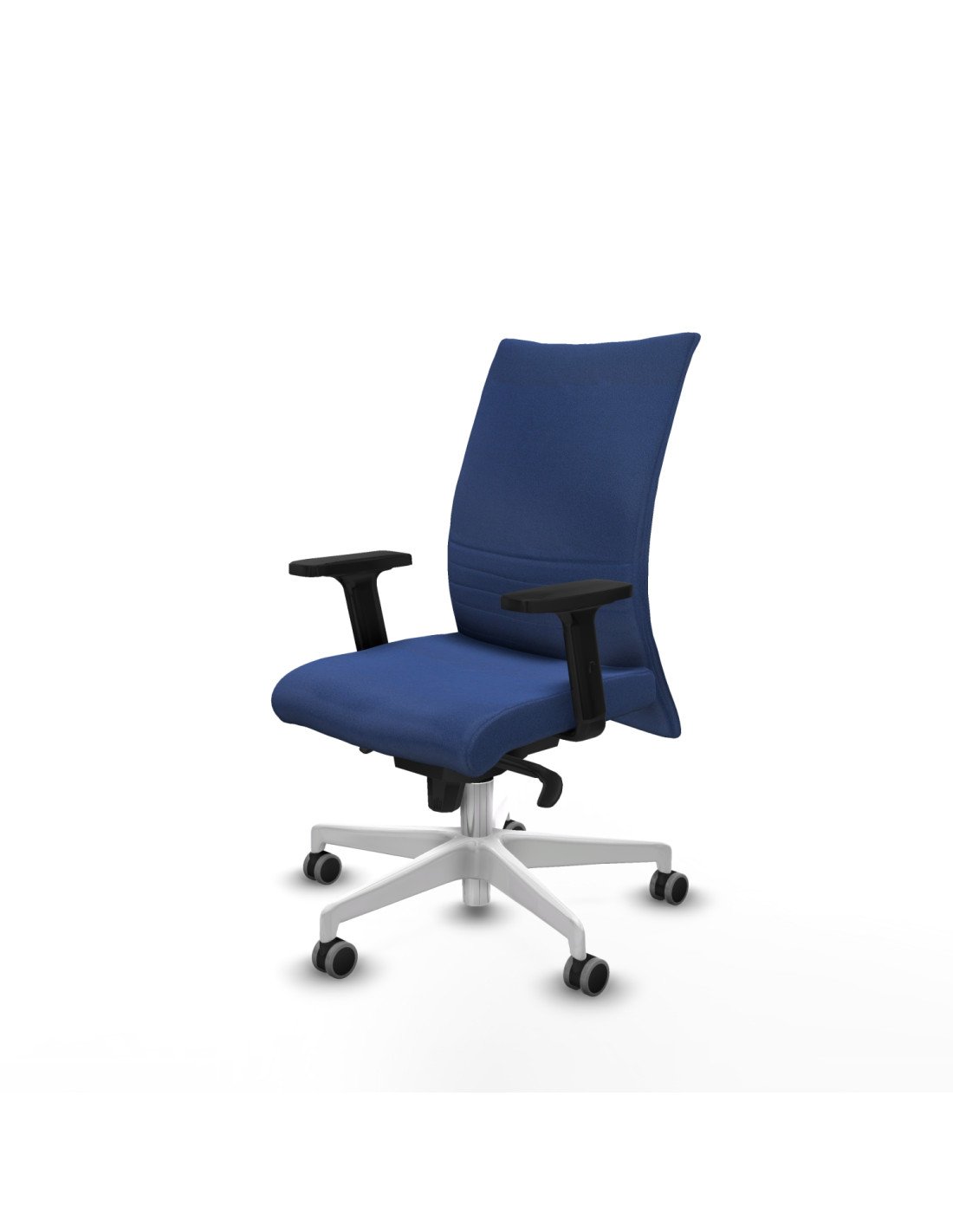 Piqueras y Crespo Albacete confidente sincro bali azul marino brazos 2D base blanca ruedas 65mm engomadas