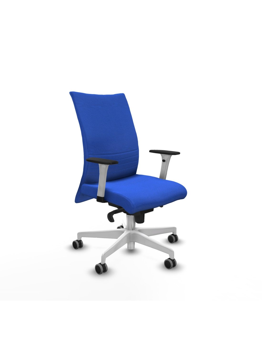 Piqueras y Crespo Albacete confidente sincro bali azul brazos 1D blancos base blanca ruedas 65mm engomadas