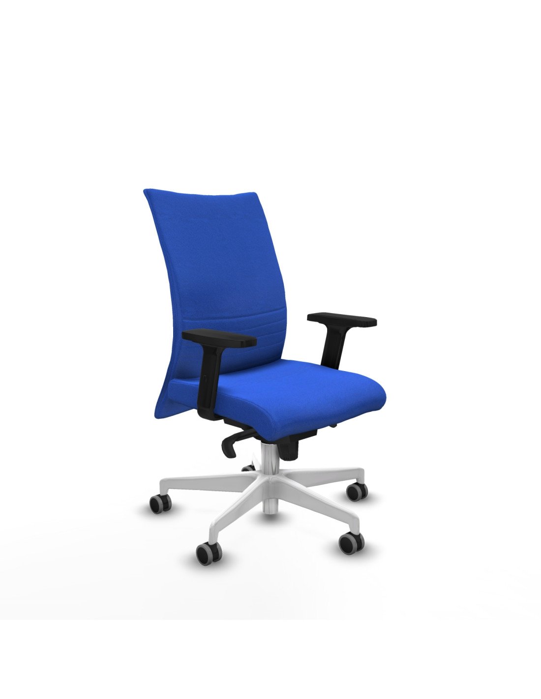 Piqueras y Crespo Albacete confidente sincro bali azul brazos 2D base blanca ruedas 65mm engomadas