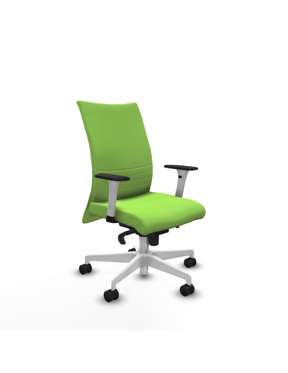 Piqueras y Crespo Albacete confidente sincro bali pistacho brazos 1D blancos base blanca ruedas 65 mm nailon