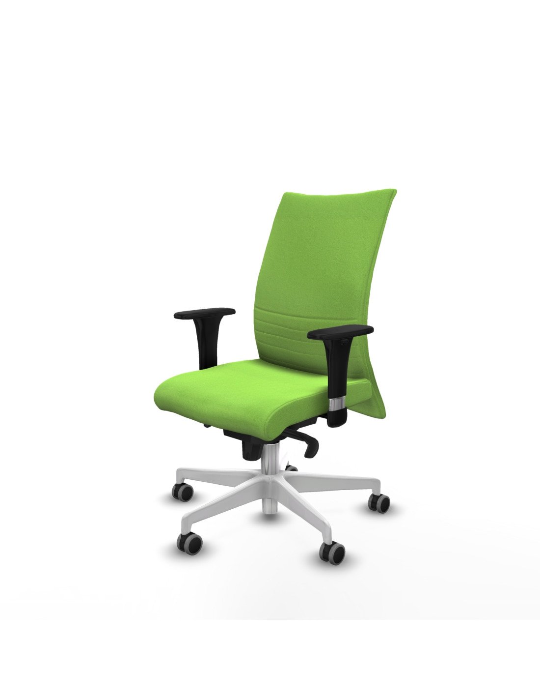 Piqueras y Crespo Albacete confidente sincro bali pistacho brazos 1D base blanca ruedas 65mm engomadas