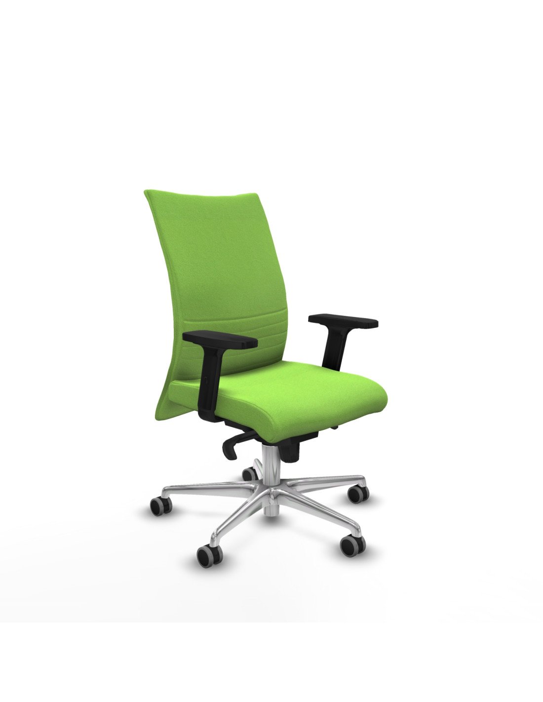 Piqueras y Crespo Albacete confidente sincro bali pistacho brazos 2D base aluminio ruedas 65mm engomadas